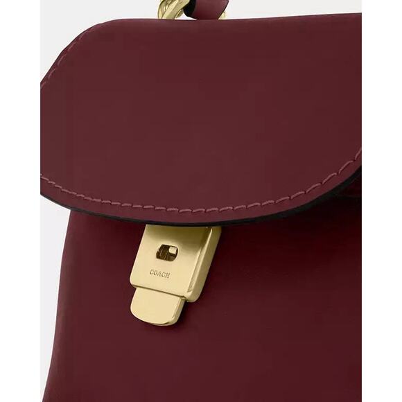 NWT Coach Emory Top Handle Bag Smooth leather CCE54 Gold/ESPRESSO - Picture 13 of 15